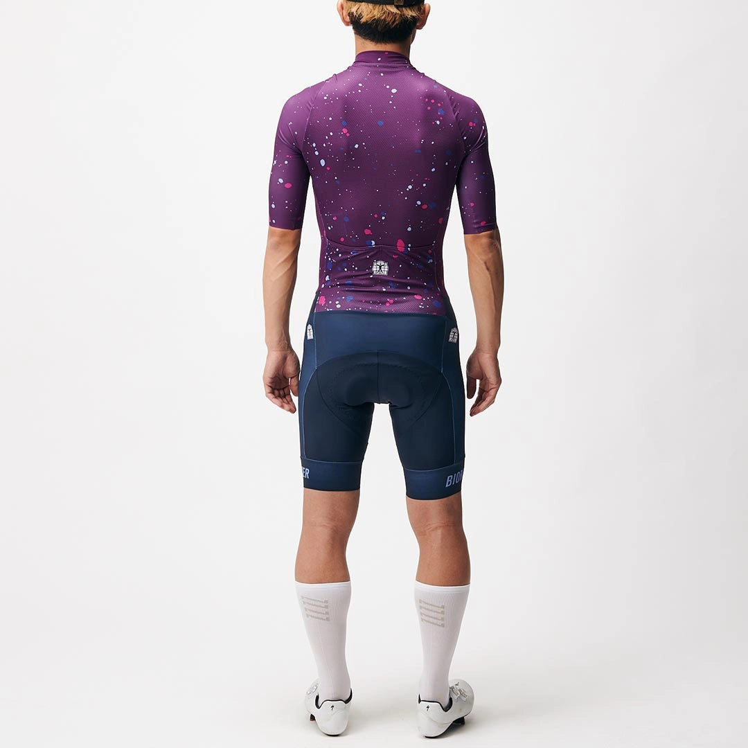 BIORACER ［JP LTD］RIDE ROAD RACE AEROSUIT SMOOTH PAD-DEEP PURPLE SPLATTER deep-purple - ディテール | CaLORS