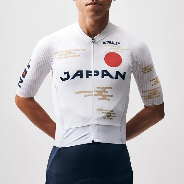 BIORACER ［JP LTD］EPIC PARIS ROAD RACE AEROSUIT VAPOR 2.0 SPS -UCI Gran Fondo Team JAPAN ホワイト - 正面 | CaLORS