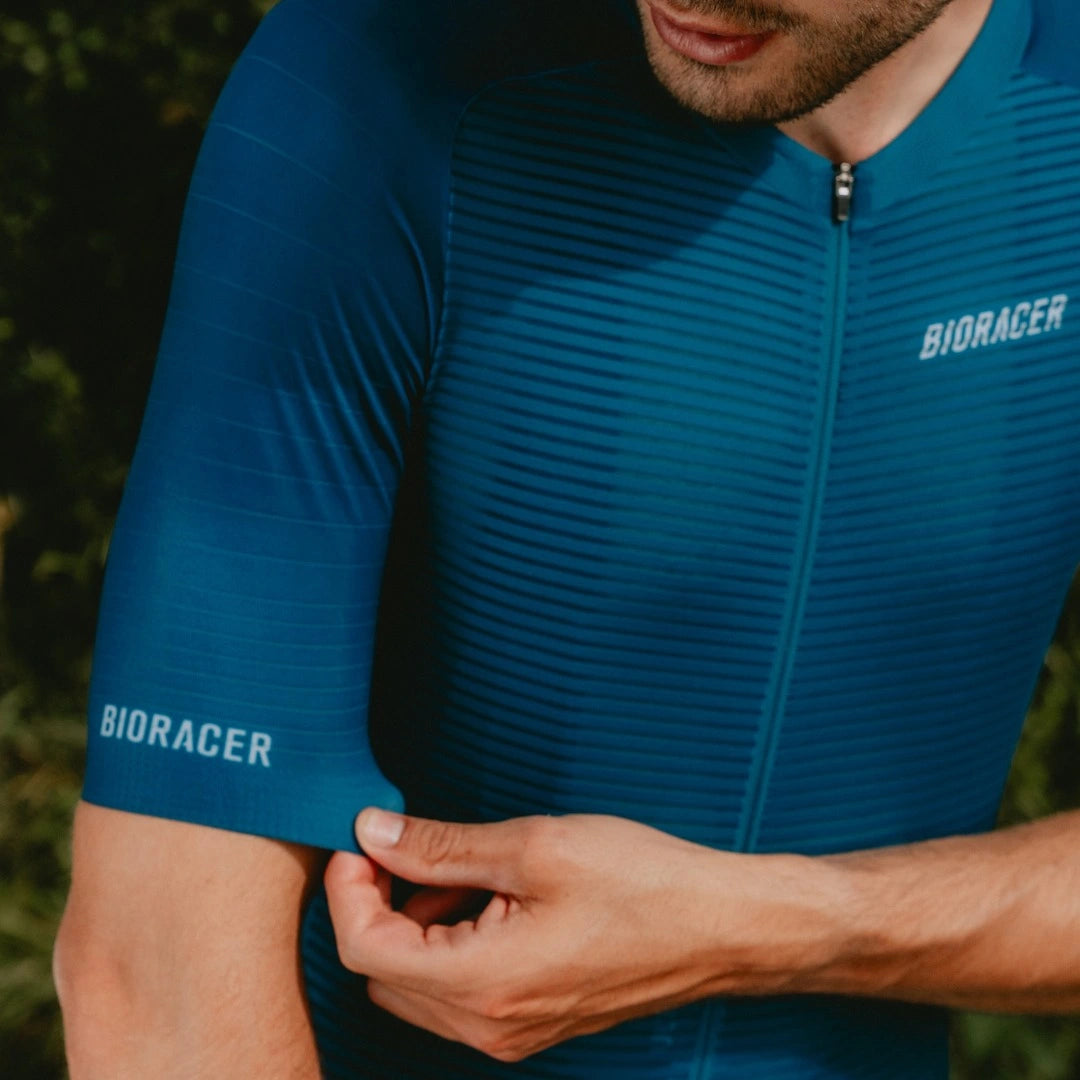 BIORACER Epic Ultralight Jersey PETROL BLUE Petrol Blue - 素材感 | CaLORS