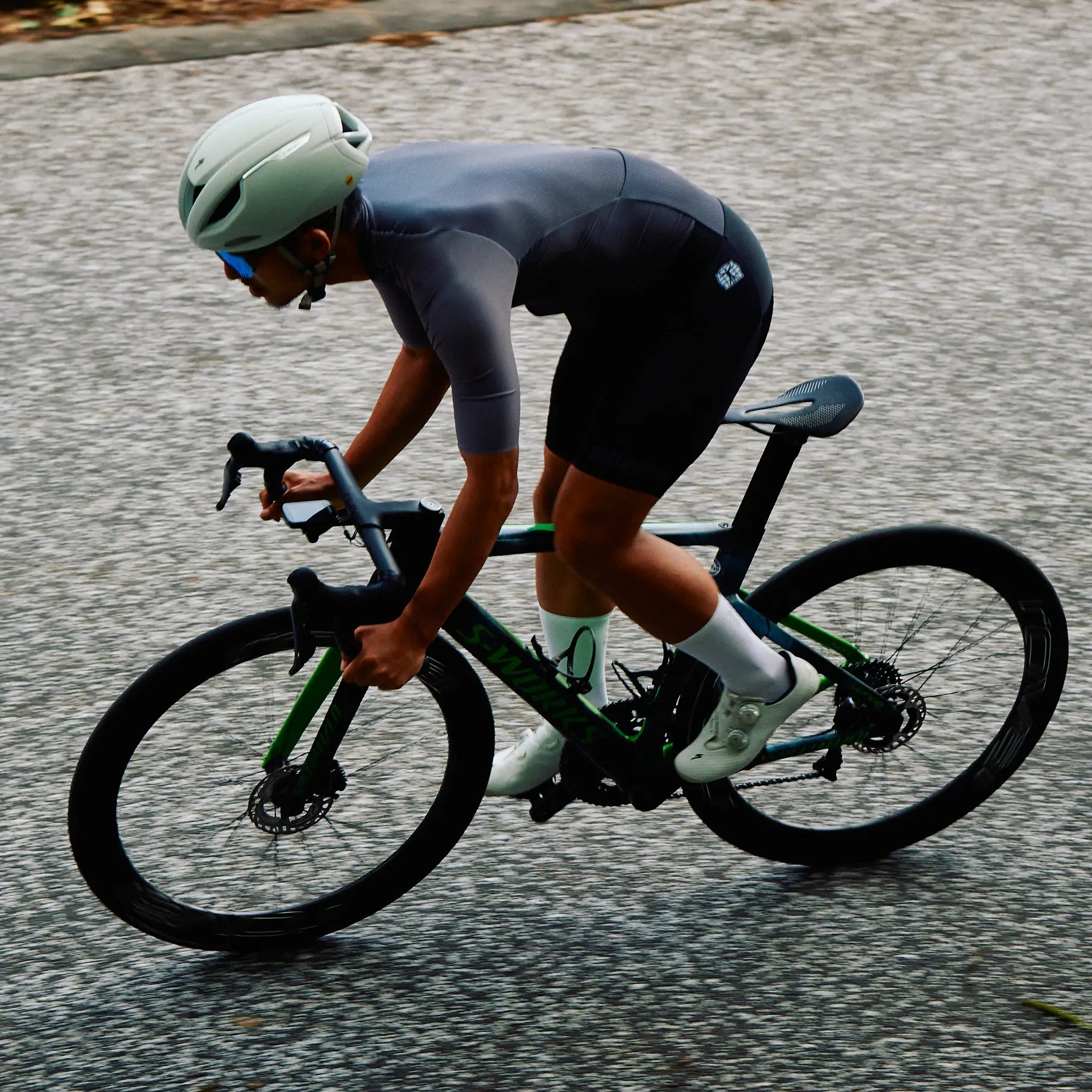 ［JP LTD］RIDE ROAD RACE AEROSUIT SMOOTH PAD-GREY 2TONE