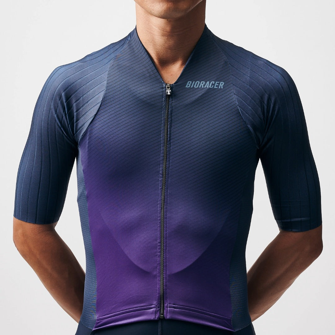 ［JP LTD］ICON ELITE ROAD RACE AEROSUIT-NAVY PURPLE(SMOOTH PAD)