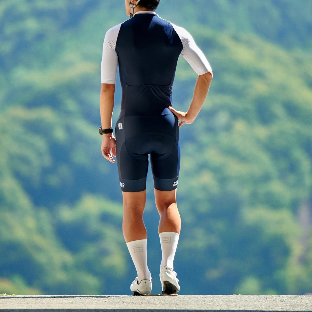 ［JP LTD］RIDE ROAD RACE AEROSUIT-NAVY×WHITE(SMOOTH PAD)