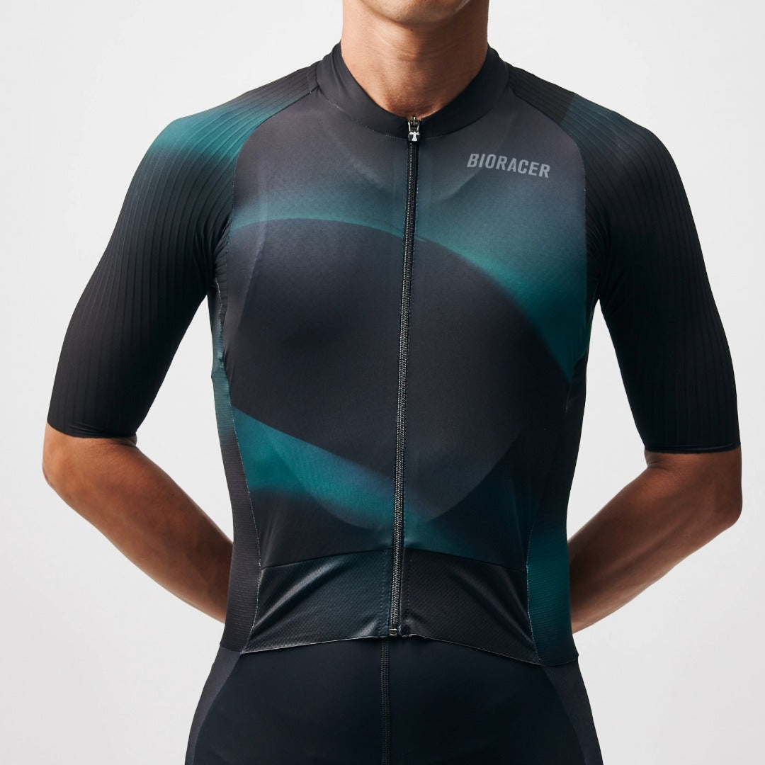 JP LTD］EPIC PARIS ROAD RACE AEROSUIT-BLACK-GREENFADE